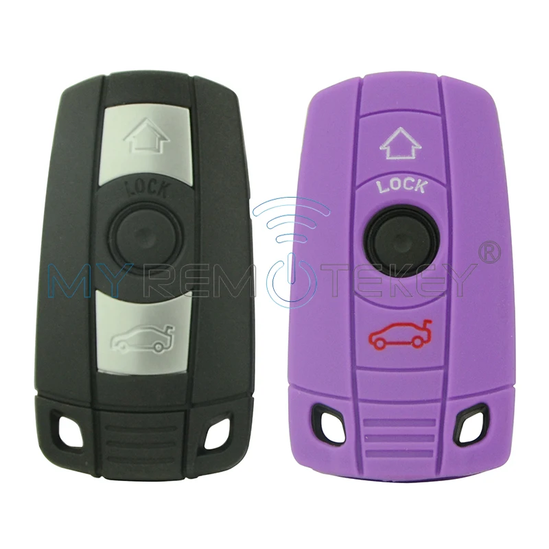 

Remtekey Car remote Silicone key Case shell 3 button for BMW 1,3,5 SERIES E36 E87 E90 E91 for BMW 320i 325i 525i 535i remtekey