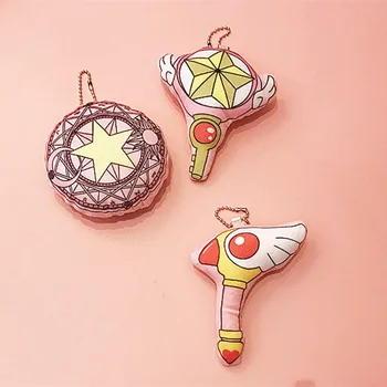 

cardcaptor card captor sakura star magic wand plush toy doll bag charm pendant key chain