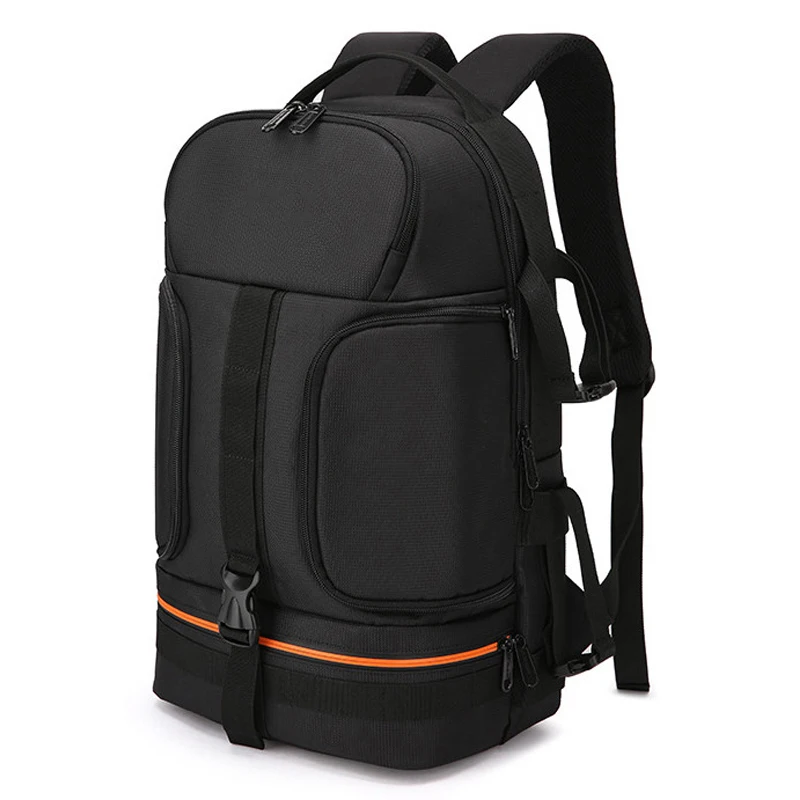 Photo Video Waterproof Shockproof Camera Shoulders Backpack Soft Padded w Reflector Stripe fit 15.6 inch Latptop Tripod Case Bag