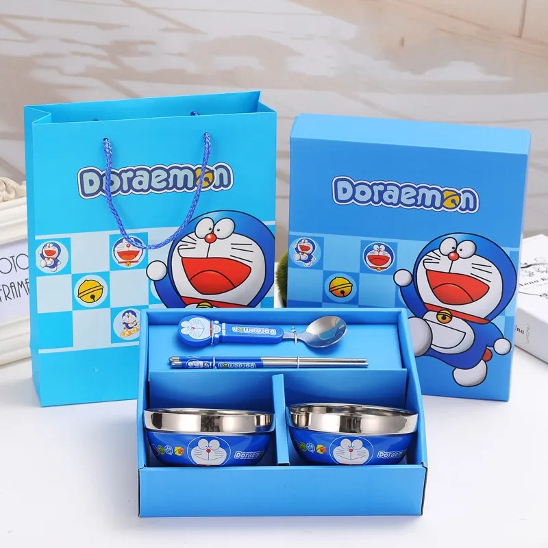 

Children gift cute cartoon Children's tableware set three-piece with plate, cup, bowl kids girls boy dinnerware sets