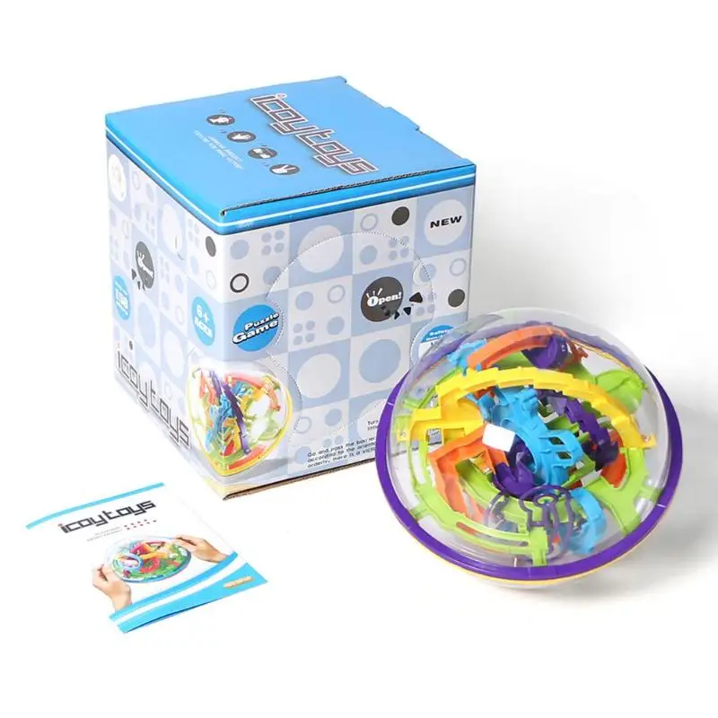 3D Сферический лабиринт Волшебная головоломка развивающая игрушка мяч баланс дети образовательная игрушка-игра тестер мозга тренировка баланса