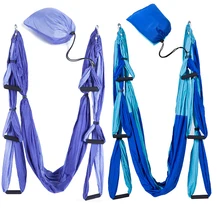 Гамак для фитнеса, йоги, качания, Антигравитационные воздушные ремни, высокопрочная ткань, декомпрессия, с 6 ручками, склад