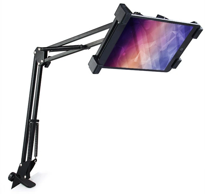 Telescopic Mobile Rack Shelf Tablet PC Holder Stand Removable 360
