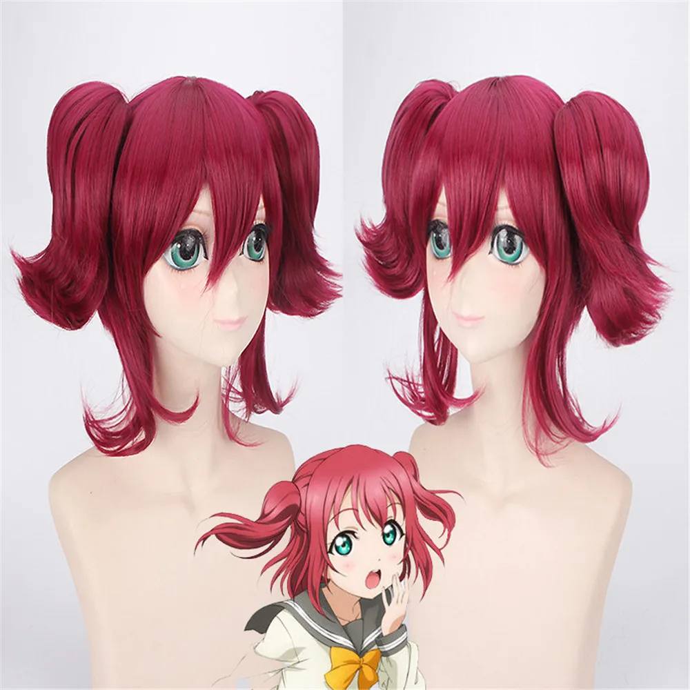 Парик для косплея Love Live Kurosawa Ruby Солнечный свет! Парики костюмы на Хэллоуин волосы
