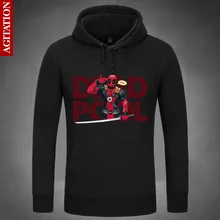 Новое поступление фильма «Дэдпул»; рубашки Толстовка Уэйд Уилсон Marvel любовник ткань пуловер с капюшоном толстовки и свитеры с длинными рукавами