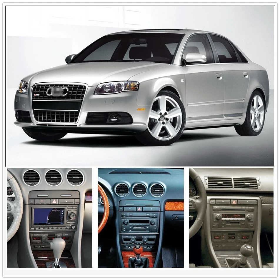 Best 2 din Android 8.1 car gps radio dvd player for Audi A4 S4 RS4 2002 2003 2004 2005 2006 2007 2008 auto multimedia head unit WIFI 5