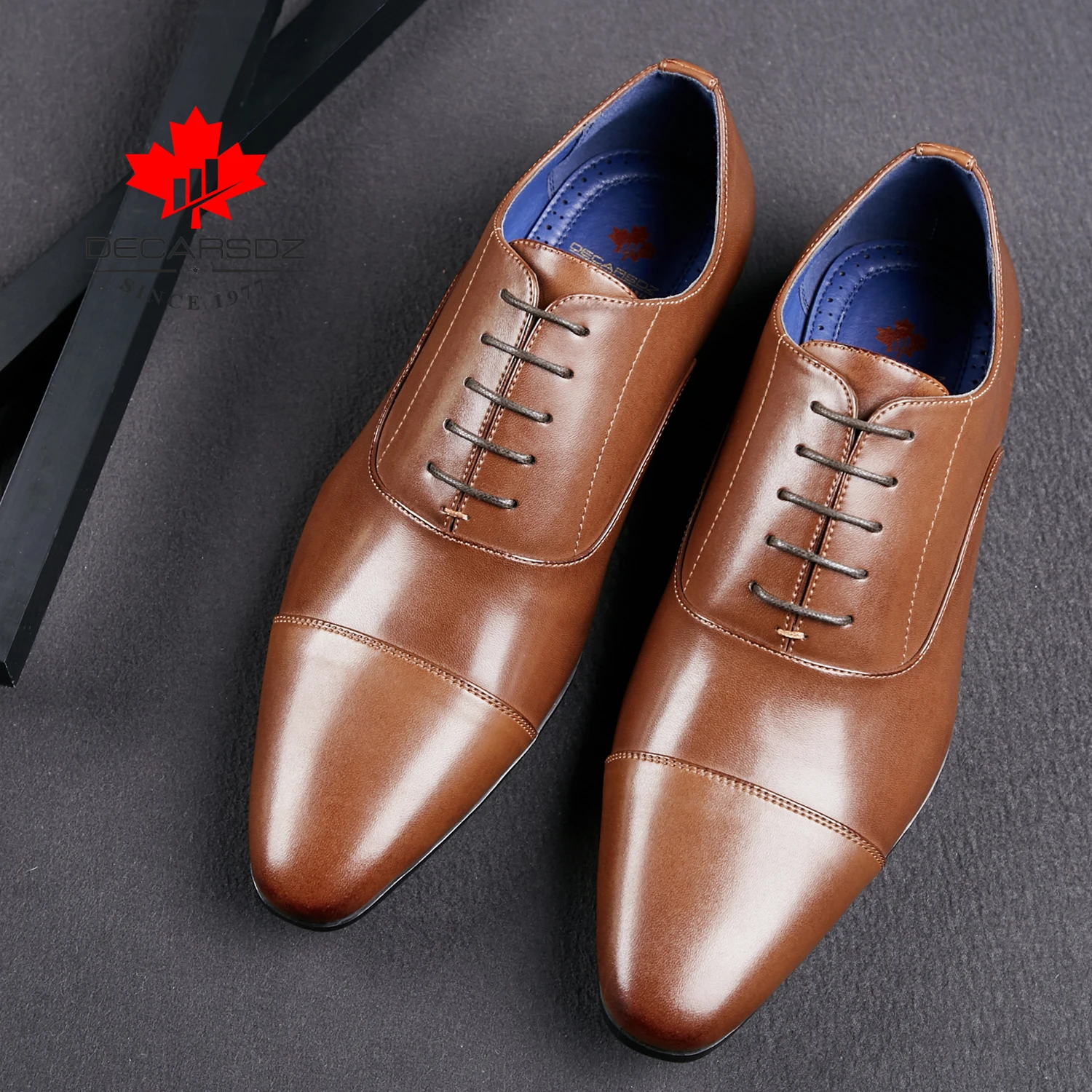 

High Quality Mens Shoes, DECARSDZ Men Dress Shoes 2019,Classic Man Shoes Designed In Paris,Zapatos De Hombre,Wedding Shoes