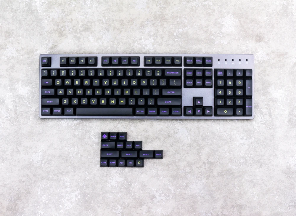 MP Midnight 120 клавиши SA PBT кейкап шрифты Cherry MX переключатели колпачки для проводной USB