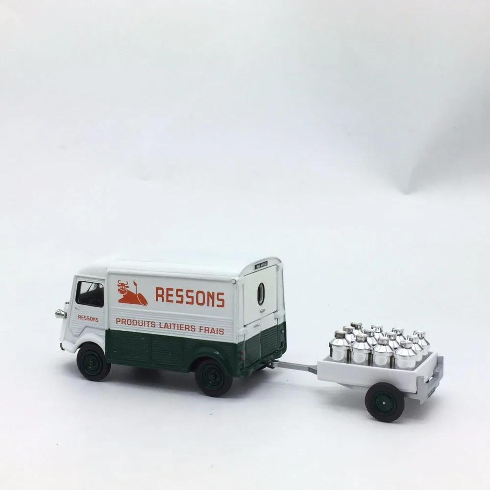 1/43 редкий классический симулятор Citroen с прицепом грузовика поставка молока