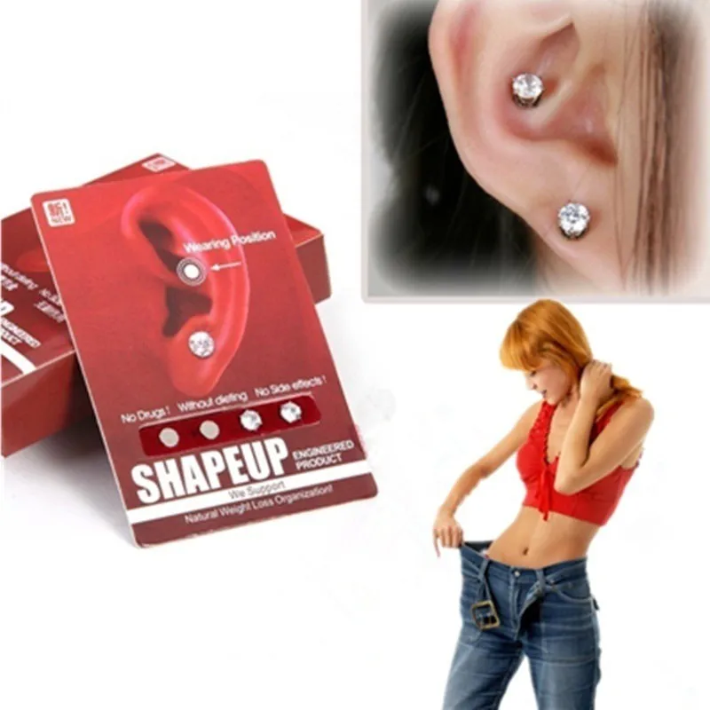 

Magnetic Slimming Stud Earrings Slimming Patch Lose Weight Health Jewelry Lazy Paste Slim Patch For Female And Male