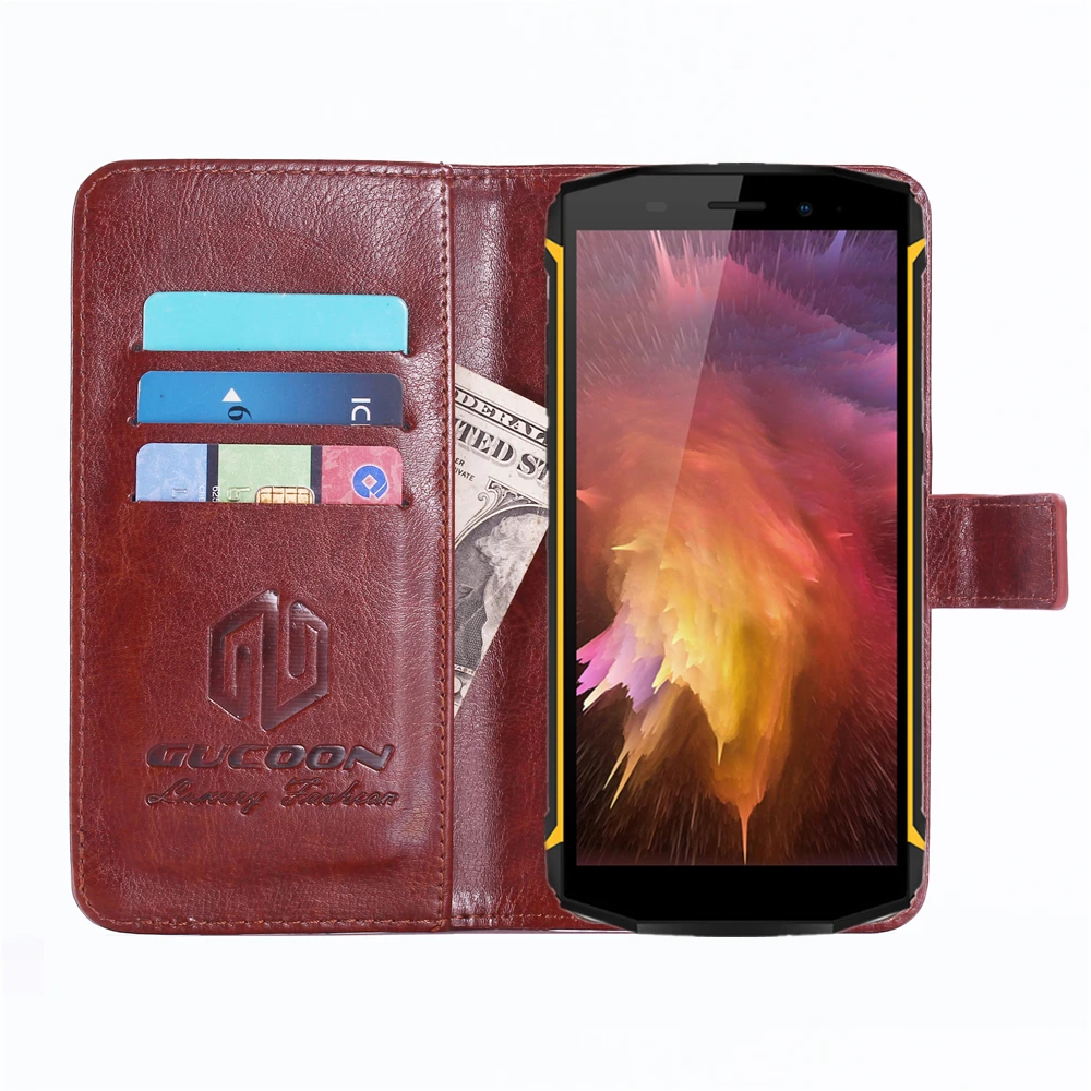 GUCOON تنقش الجمجمة الذئب حالة ل Blackview BV5800 خمر واقية الهاتف حقيبة الأزياء غطاء ل Blackview BV5800 برو