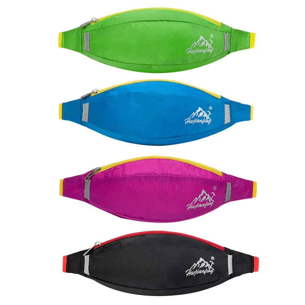 Adjustable Unisex Outdoor Sports Bum Bag Running Belt Waist Pack Travel Handy Hiking Zip Pouch Money Phone Pack Belt Sport Bag