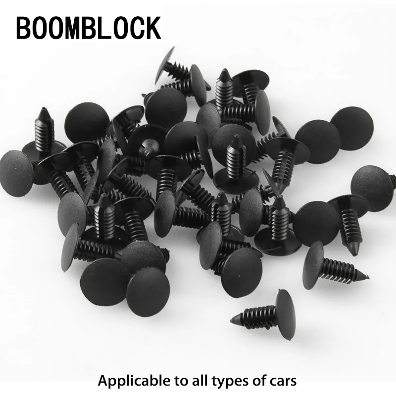 

50Pcs Car Door Fender Trunk Fastener for VW Polo Jetta Toyota Corolla Mercedes W203 W205 Saab Renault Megane 2 3 Dacia Duster