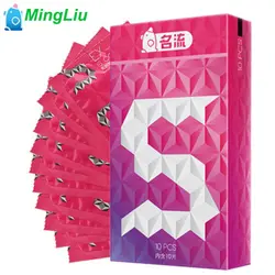 MingLiu 10 pcs презервативы для Для мужчин кольцо пениса натуральный латекс противозачаточный презерватив взрослых игрушки для мужчин