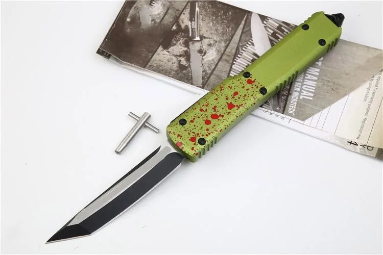 OTF Открытый нож UT D2 лезвие, с алюминиевой ручкой кемпинга выживания на открытом воздухе EDC Охота тактический инструмент ужин кухонный нож
