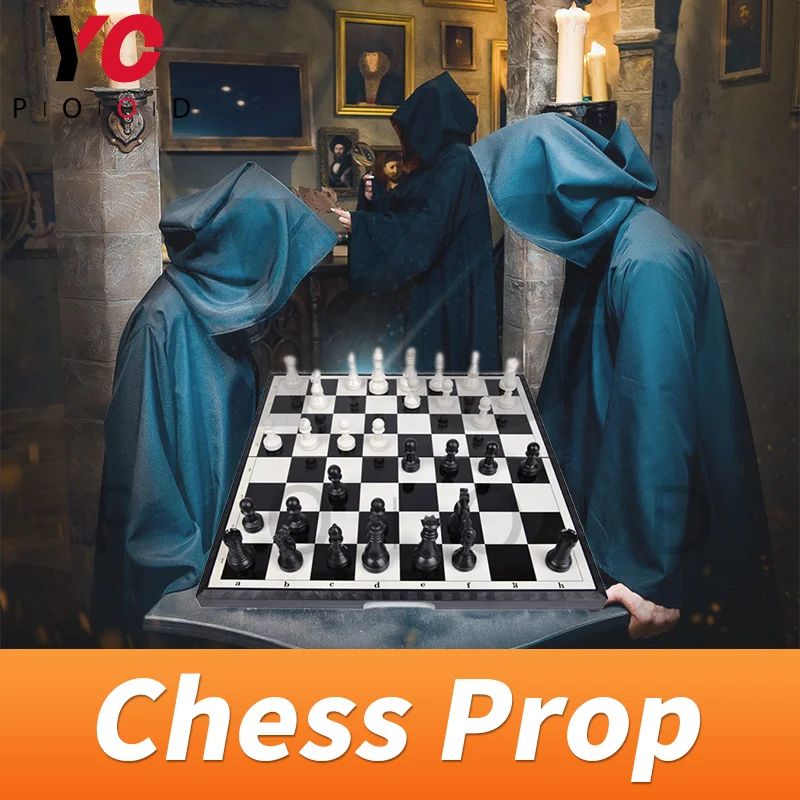 

Chess Prop real life escape room Takagism game put chessmen at the right place to unlock collapsible chess supplier YOPOOD