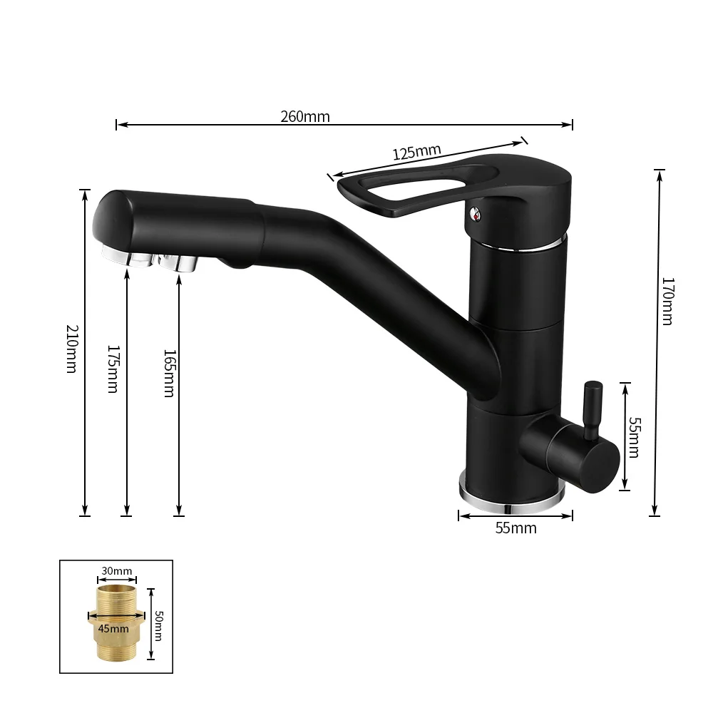  Kitchen Purify Faucets Mixer Tap 360 Degree Rotation with Water Purification Features Mixer Tap Cra - 32875481769