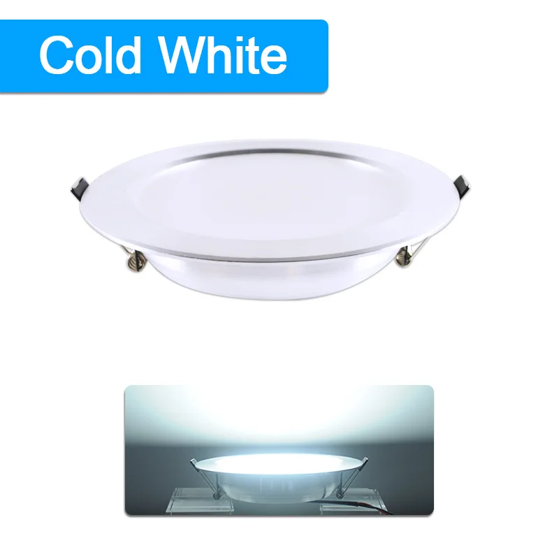 10pcs LED Downlight 3w 5w 7w 9w 12w 18w AC 220V 240V Aluminum Ultrathin downlight Indoor Ceiling Round Recessed Spot Lighting outdoor downlights Downlights