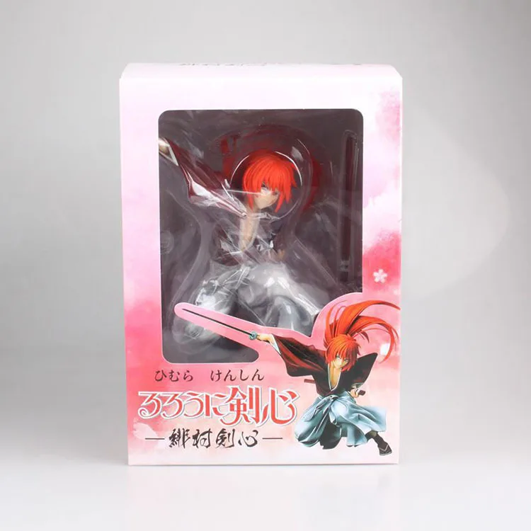 18cm Japanese classic anime figure Rurouni Kenshin HIMURA KENSHIN action figure collectible model toys for boys (5)