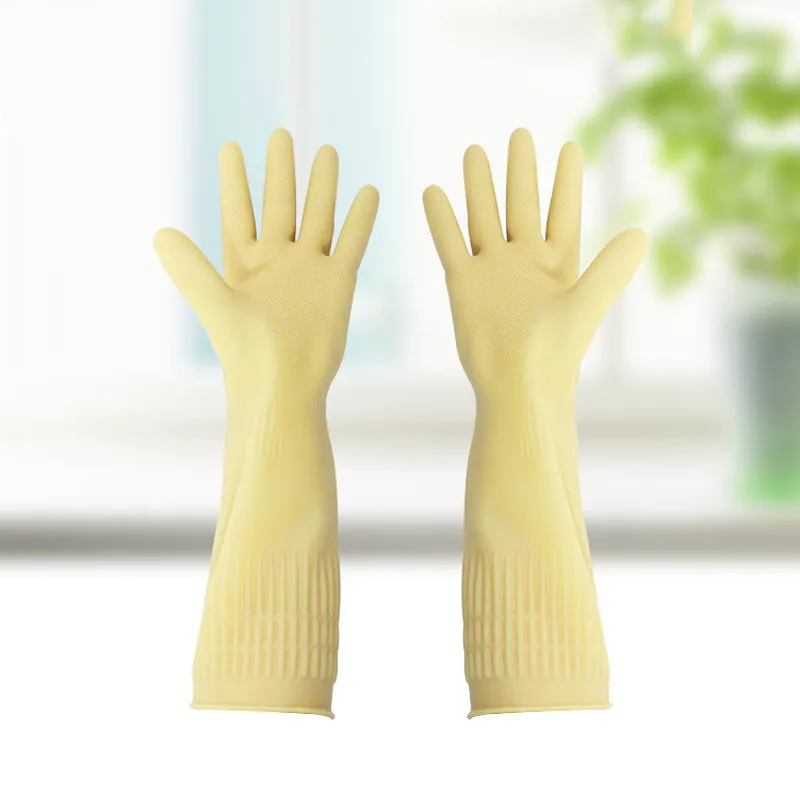 

Magic silicone Dishwashing GlovesHot Rubber Latex gloves Lengthen Household Kitchen Gardening Home Kitchen Cleaning