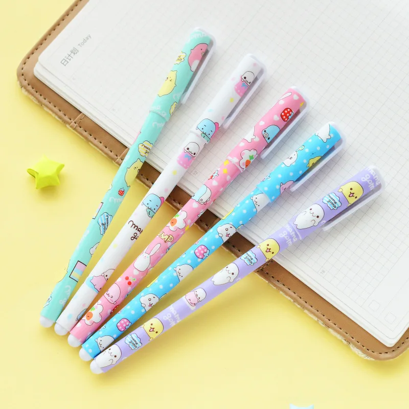 

10pcs Korean kawaii animal gel pen 0.5mm ballpoint roller ball pens for writing gift stationery Office school supplies FB123