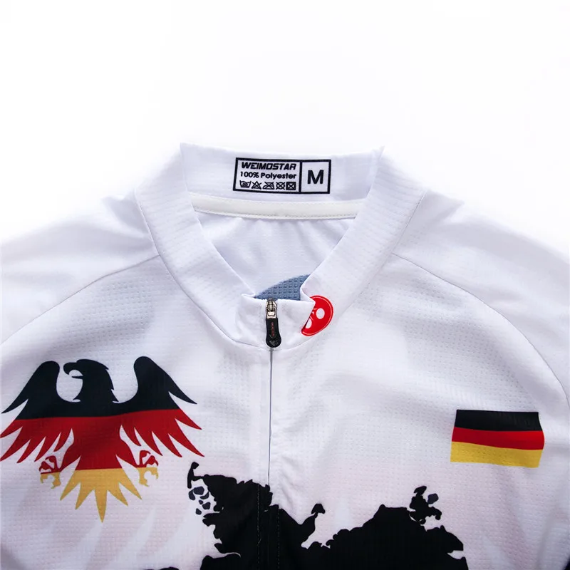 Weimostar Германия профессиональная команда Велоспорт Джерси MTB велосипедный Рубашка летняя с коротким рукавом Мужская горный велосипед Джерси впитывающие влагу для велосипедного спорта Одежда