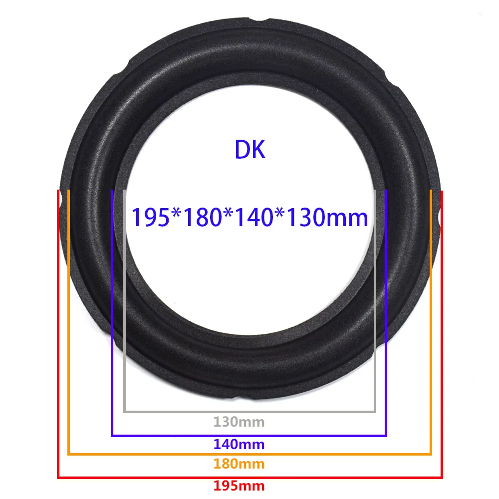 Кольцо из вспененного материала для динамика ремонт 8 дюймовая подвеска объемное складное кольцо полный диапазон НЧ динамик Замена громкий динамик запчасти - Цвет: DK