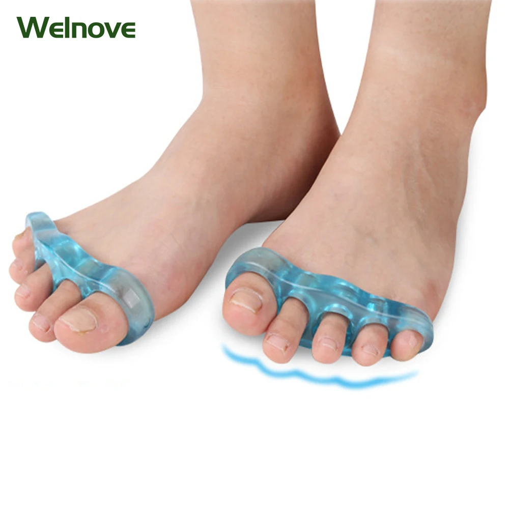 1pair Toe Separator Finger Hallux Valgus toed Foot Bones Authentic