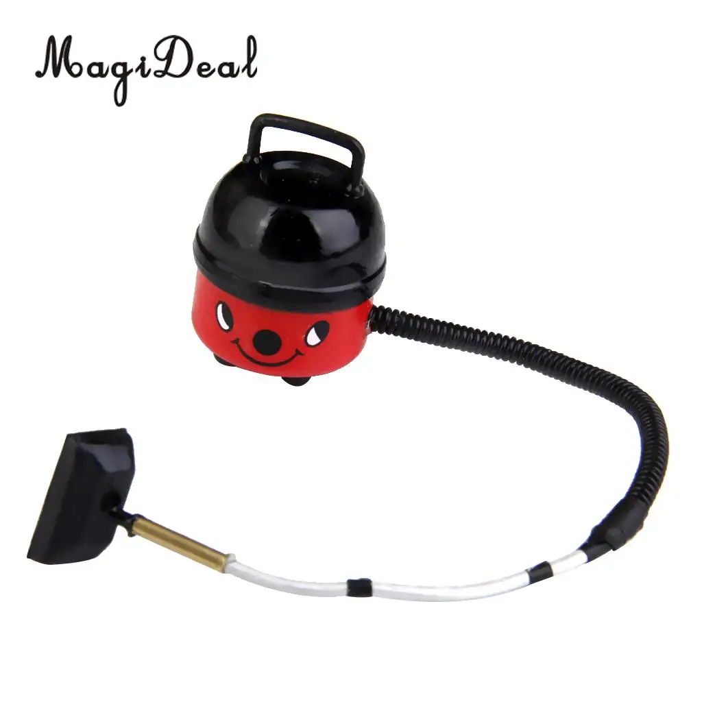 MagiDeal 1Pc Plastic Cute Vacuum Cleaner Dollhouse Miniature 1/12 for Bathroom Living Room Bedroom Kids Role Play Furniture Toy