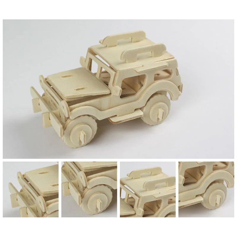 Wooden Toys 3D Wooden Puzzle Games Helicopter Tank Vehicle Car Puzzles Educational Toys  For Children  Adult  Christmas Gift (5)