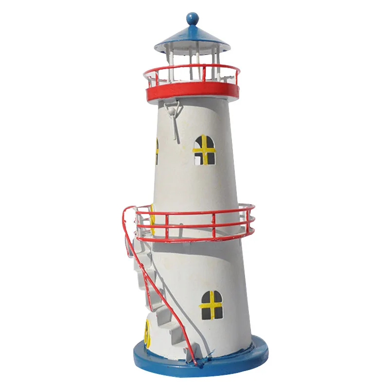 

2017 New Mediterranean Style Conch Fishing Nets Lamp Lighthouse Home Decoration Tower Lantern Creative Models