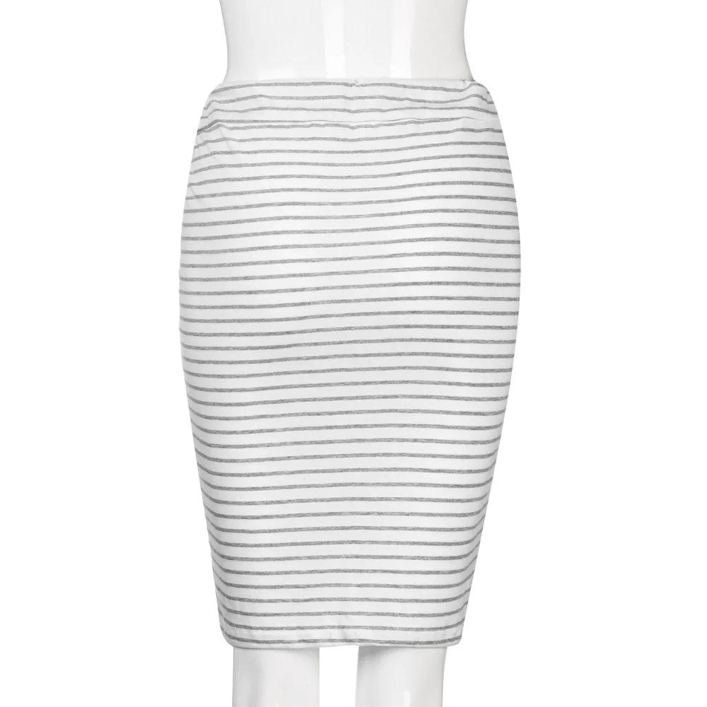 Sleeper#401 Новая модная женская сексуальная Полосатая юбка, летняя эластичная Короткая юбка для девочек на каждый день