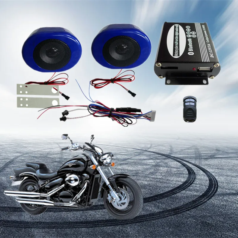 Remote start engine motorcycle alarm two way motorbike safeguard system