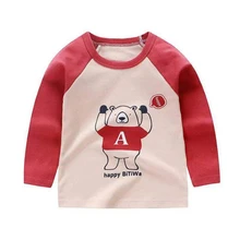 Spring Autumn Boys Girls Clothes Cartoon Fox Boys Long Sleeve Cotton T Shirts Children Printed Tops Kids T Shirts Baby Boy Tees baby boy girl long sleeve t shirts baby girl clothes top boys girls clothing spring autumn cotton cute baby cartoon t shirts