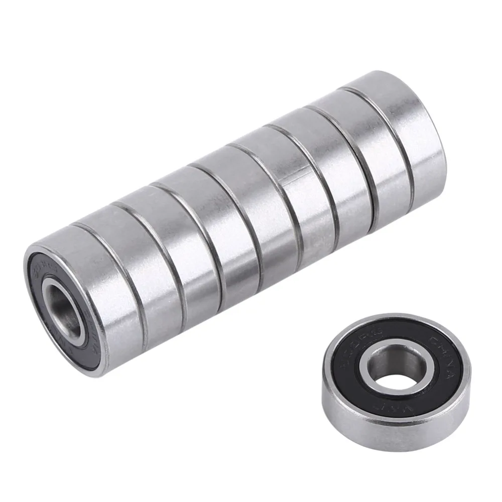 Ball Bearings 608-2RS Miniature Deep Groove Steel Sealed 8x22x7mm 10Pcs/Lot