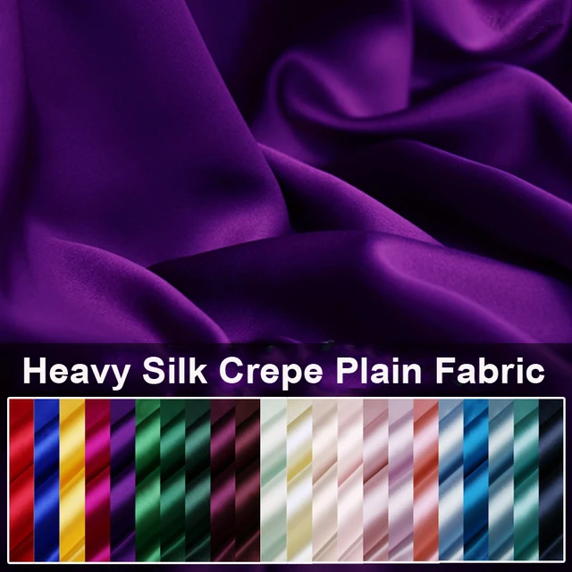 Buy 24Colors! 114cm wide silk 40mm solid color heavy