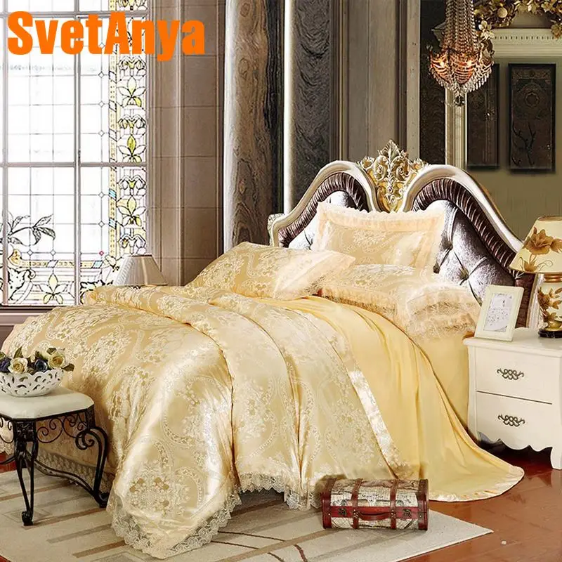 

Svetanya Lace Bedding Sets Jacquard Bedlinen 6in1 4in1 double size
