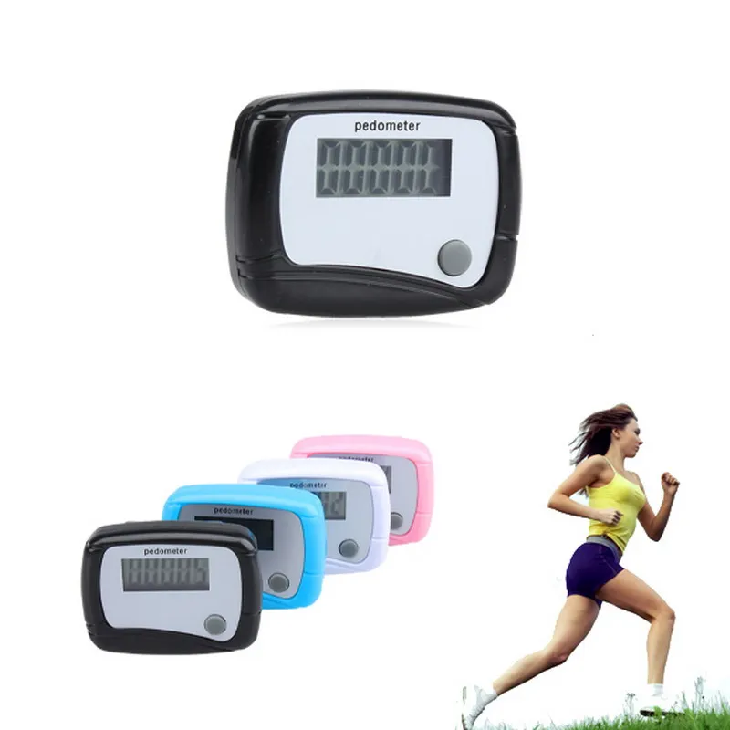 100PCS Step Counter Run Walking Pedometer Distance Caloriein Counters