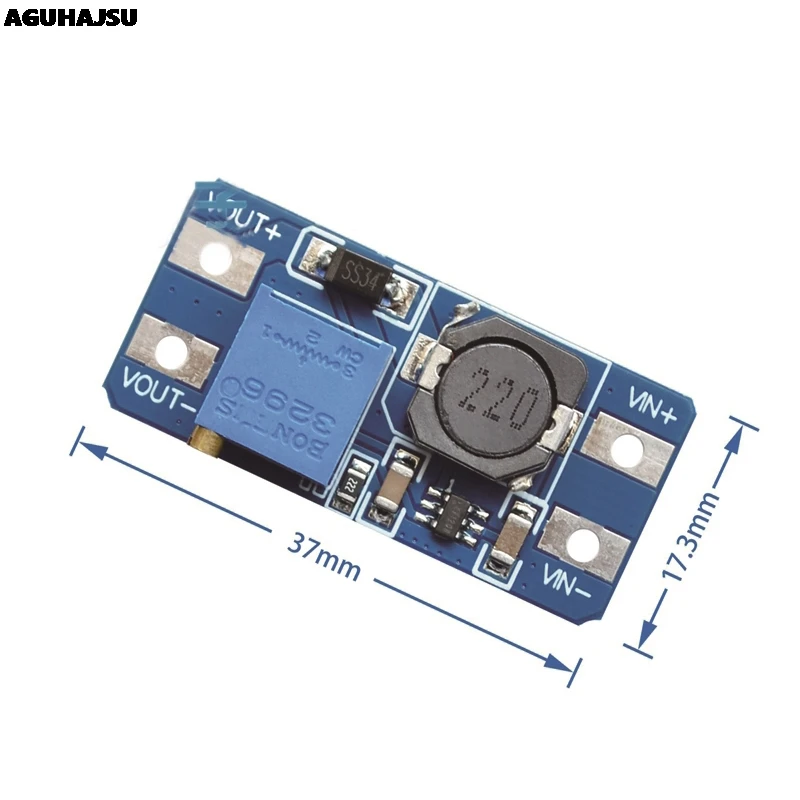 MT3608 DC-DC Step Up Converter Booster Power Supply Module Boost Step-up Board MAX output 28V 2A for arduino
