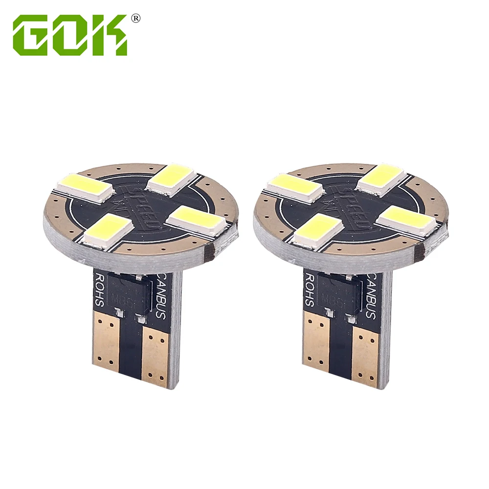 

50pcs/lot T10 bulb 194 T10 led canbus t10 24SMD 4014 car LED signal light canbus error free led parking car styling Fog lamp