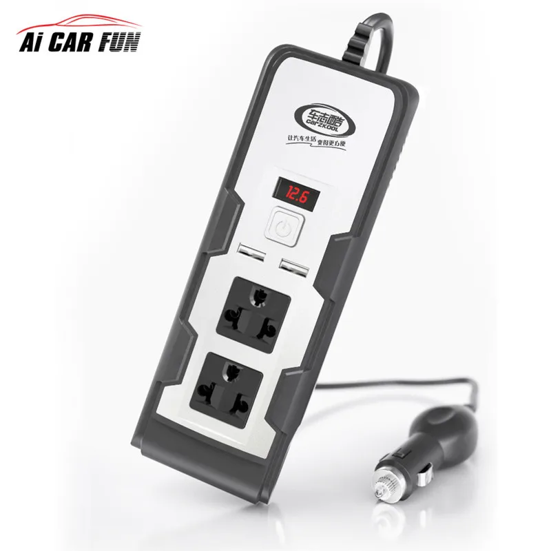 

DC 12V to AC 220V Power 200W Inverter Car Vehicle Voltage USB Dual-end Power inversor Adapter Converter Car Charger