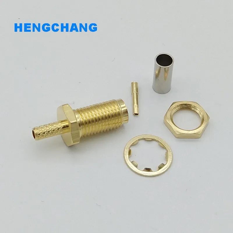 10 шт . SMA женский разъем RF для 50 1 5 RG174 RG316 LMR100 коаксиальный кабель с гайками и