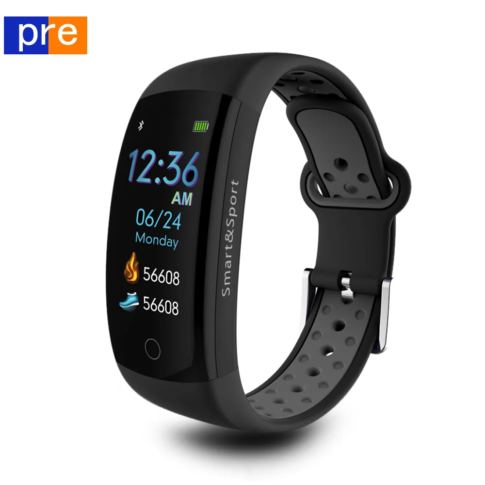 

Q6S Smartwatch Colors 3D dynamic Blood Pressure Heart Rate Monitor smart watch Waterproof Sports Fitness Watch watch