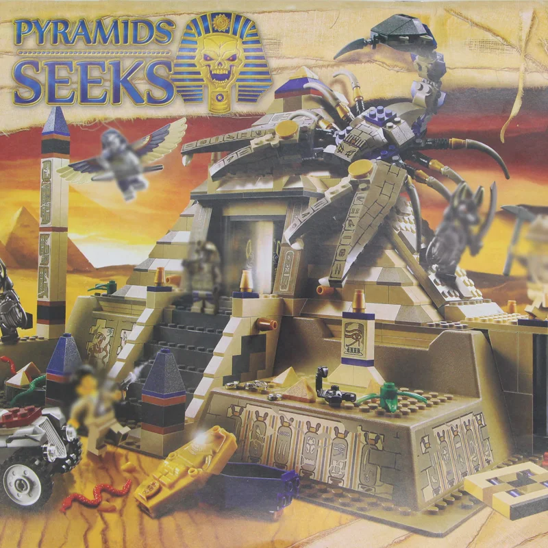 building bricks Egyptian PYRAMIDS SEEKS The Scorpion King 827pcs