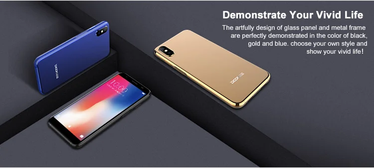 DOOGEE X55 MTK6580 1.3GHz Quad Core 5.5 Inch 2.5D Screen Dual Camera Android 7.1 3G Smartphone