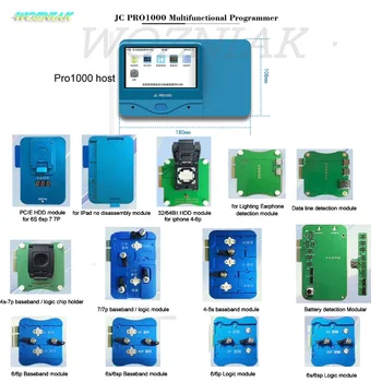 

Wozniak PRO1000 Programmer Hard Disk IC Read Write for iPhone 7 7p 6s 6 5s 4s Logic Baseband CHIP NAND Battery Headset Test