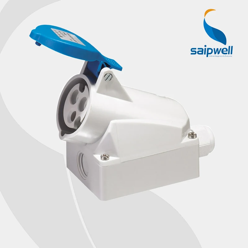 

IP44 Waterproof CEE/IEC Surface Mounted Electrical Socket Connector Outlet 230V 16A 3P (SP101)