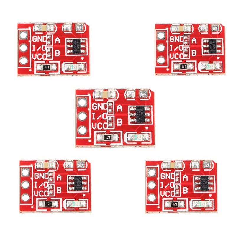 

New Arrival 5Pcs 2.5-5.5V TTP223 Capacitive Touch Switch Button Self-Lock Key Module For Arduino l8 Best Price