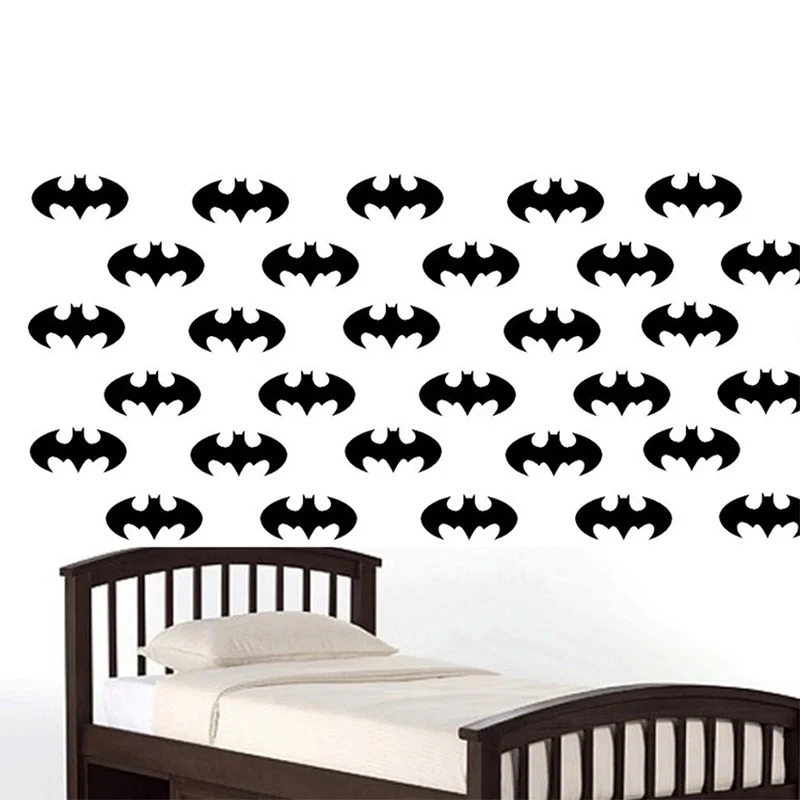 Buy 50 pieces/set Batman Logo Wall Stickers Decals