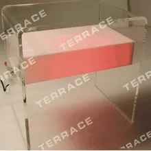 Водопад акриловые Освещение тумбочке, lucite led прикроватные тумбочки